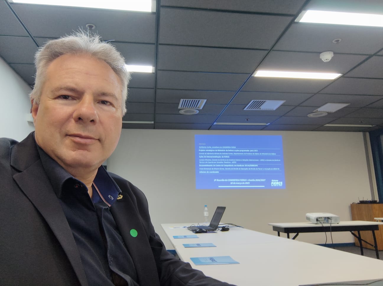 Vice-presidente Financeiro representa o CRA-RS em reunião do Comitê da Indústria, de Defesa e Segurança